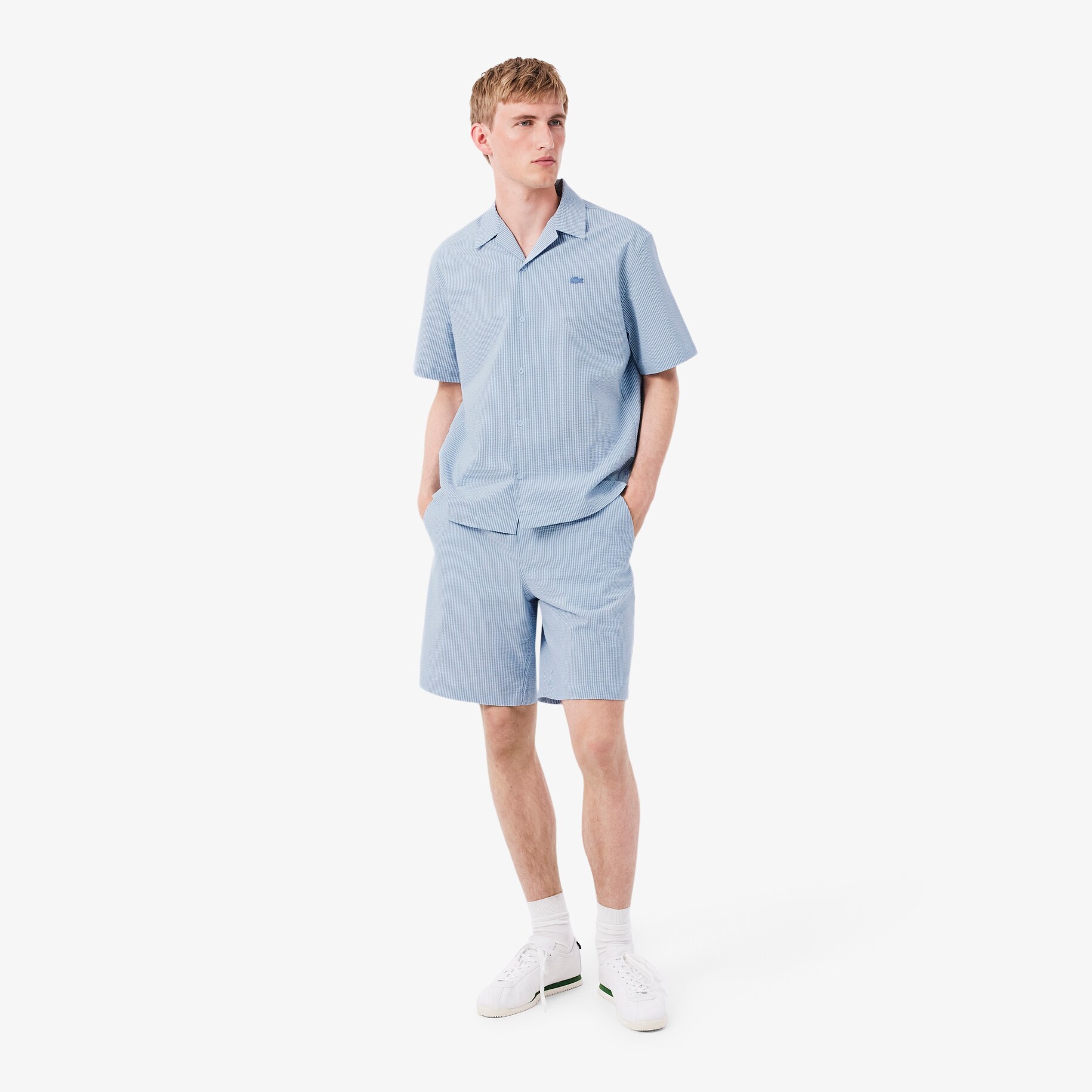Cotton Seersucker Shorts image number 0