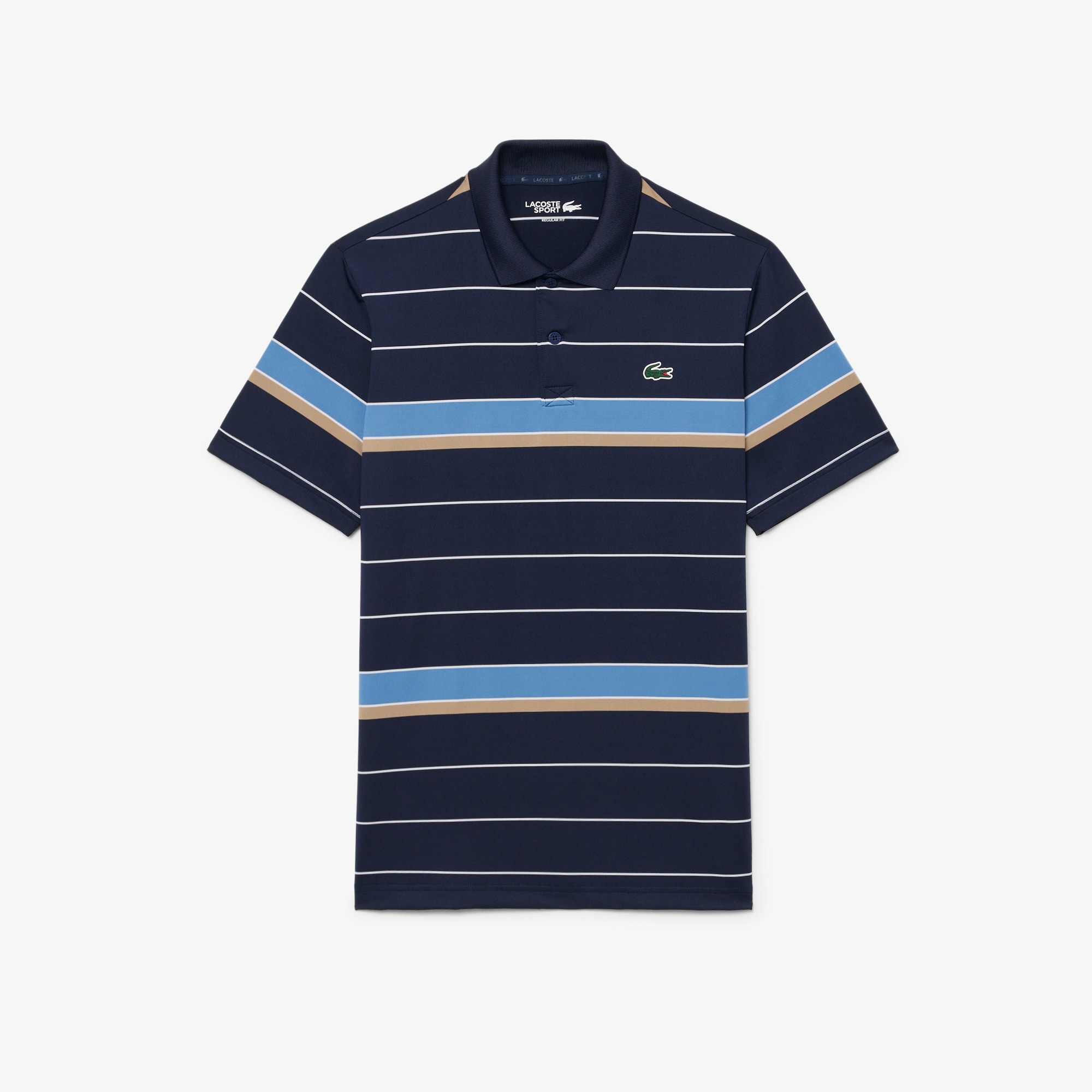 Regular Fit Ultra Dry Striped Golf Polo Shirt image number 3