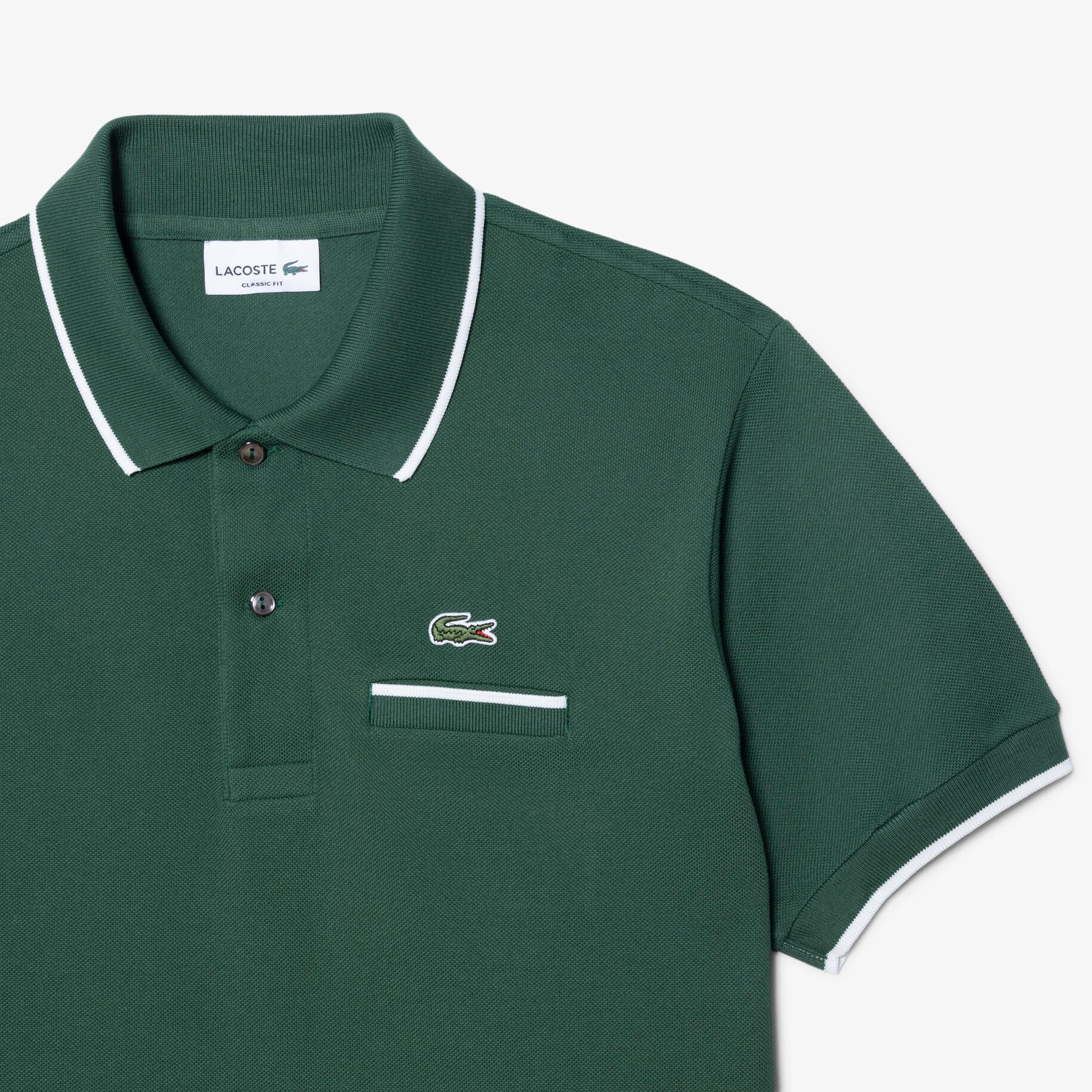 Classic Fit Pocket Accent L.12.12 Polo Shirt image number 4