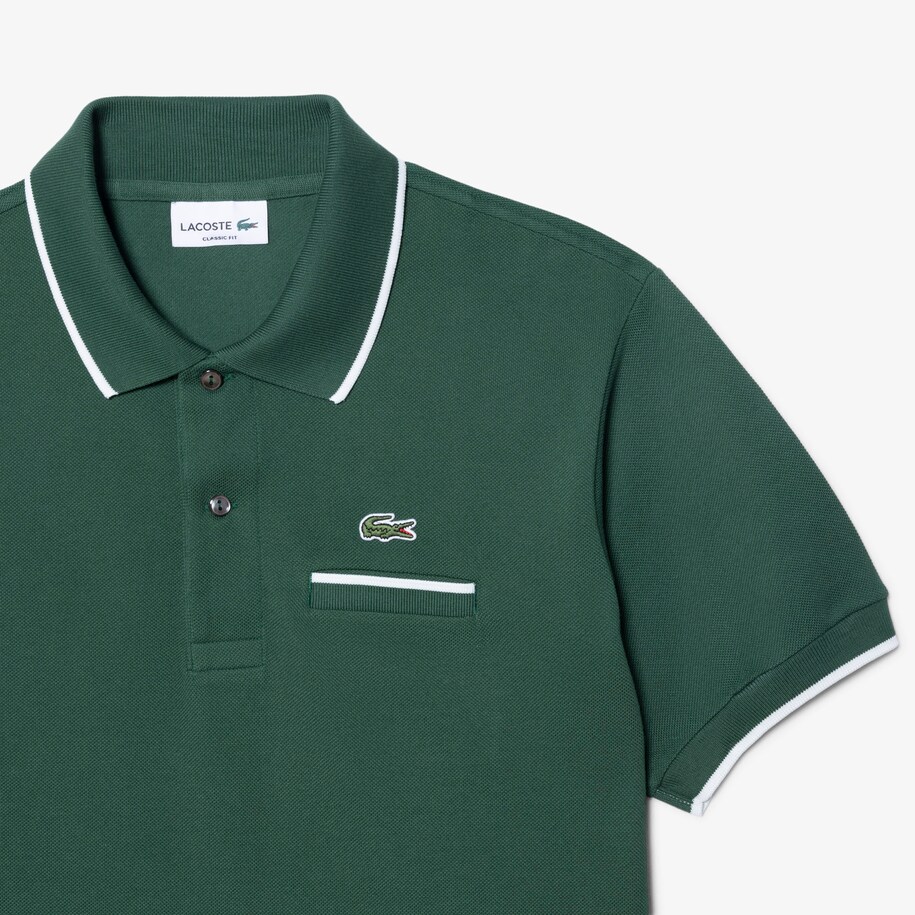 Classic Fit Pocket Accent L.12.12 Polo Shirt image number 4
