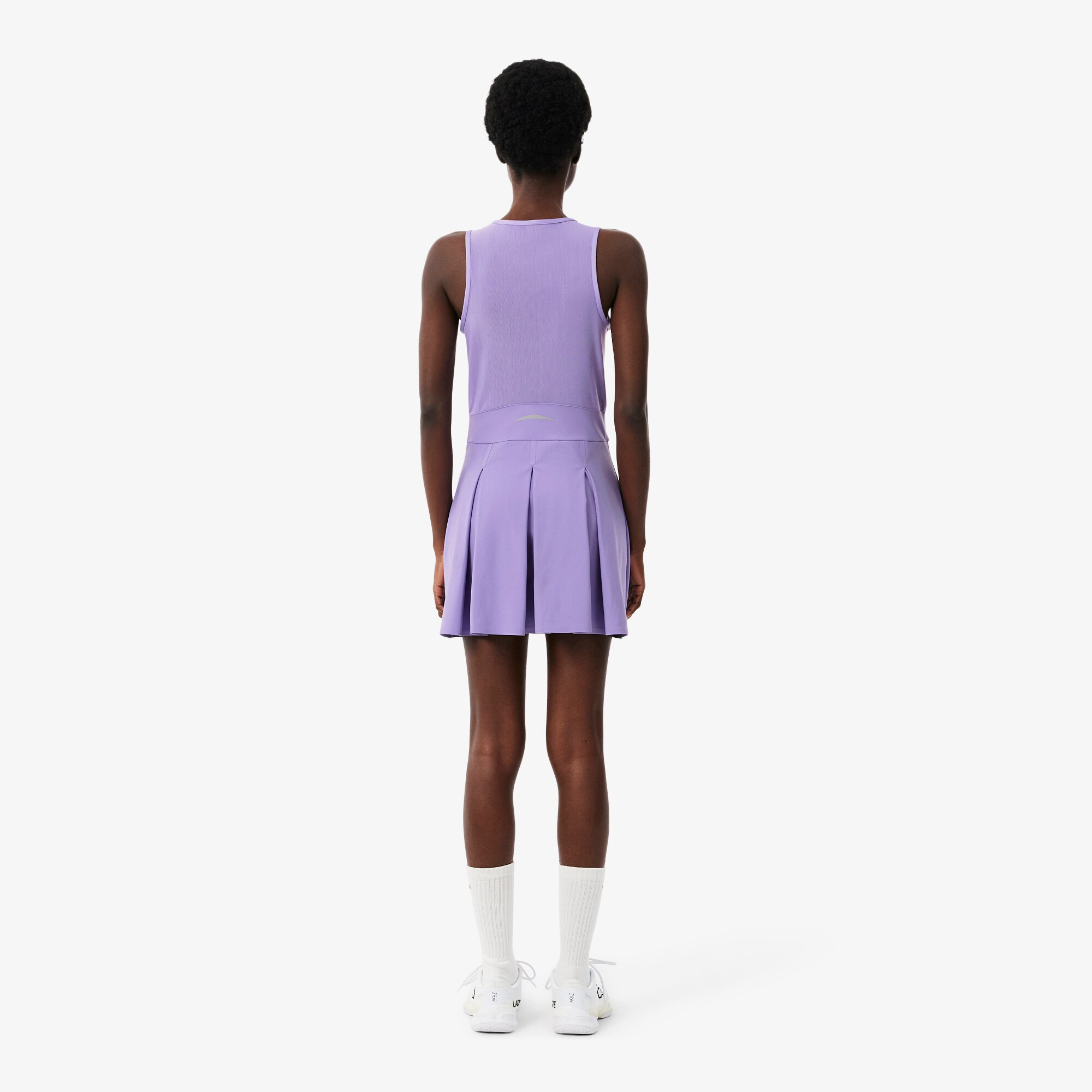 Dual Fabric Pleated Stretch Tennis Dress image number 2