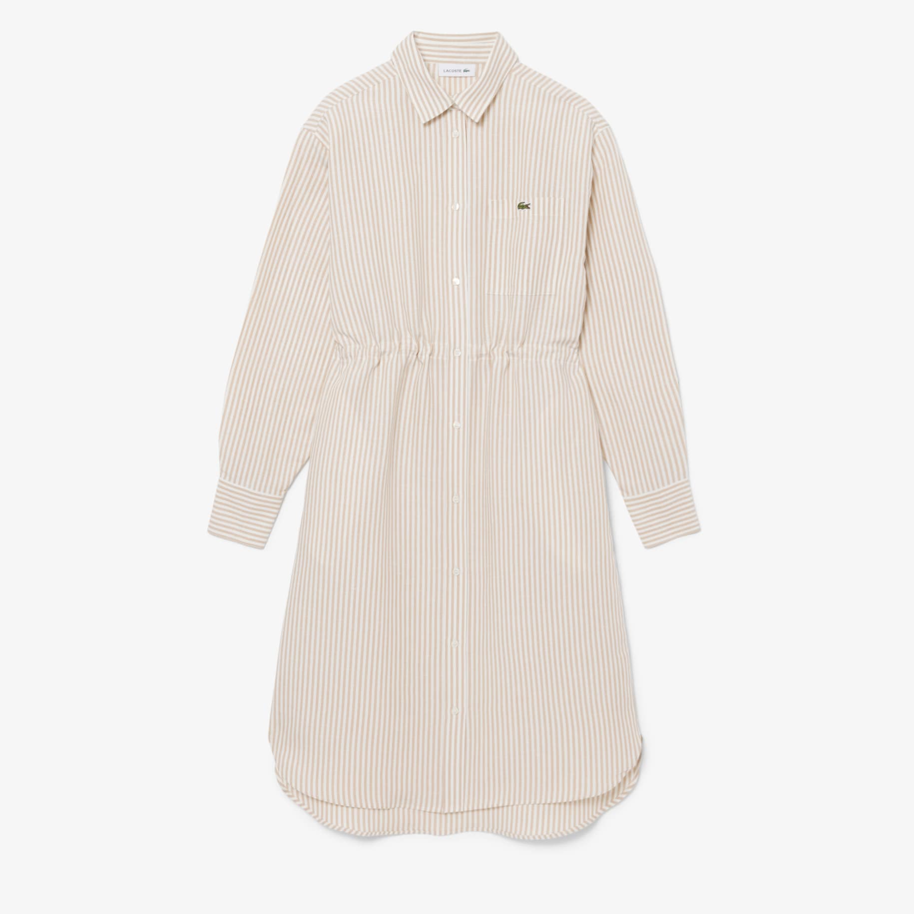 Oversized Linen Blend Shirt Dress image number 0