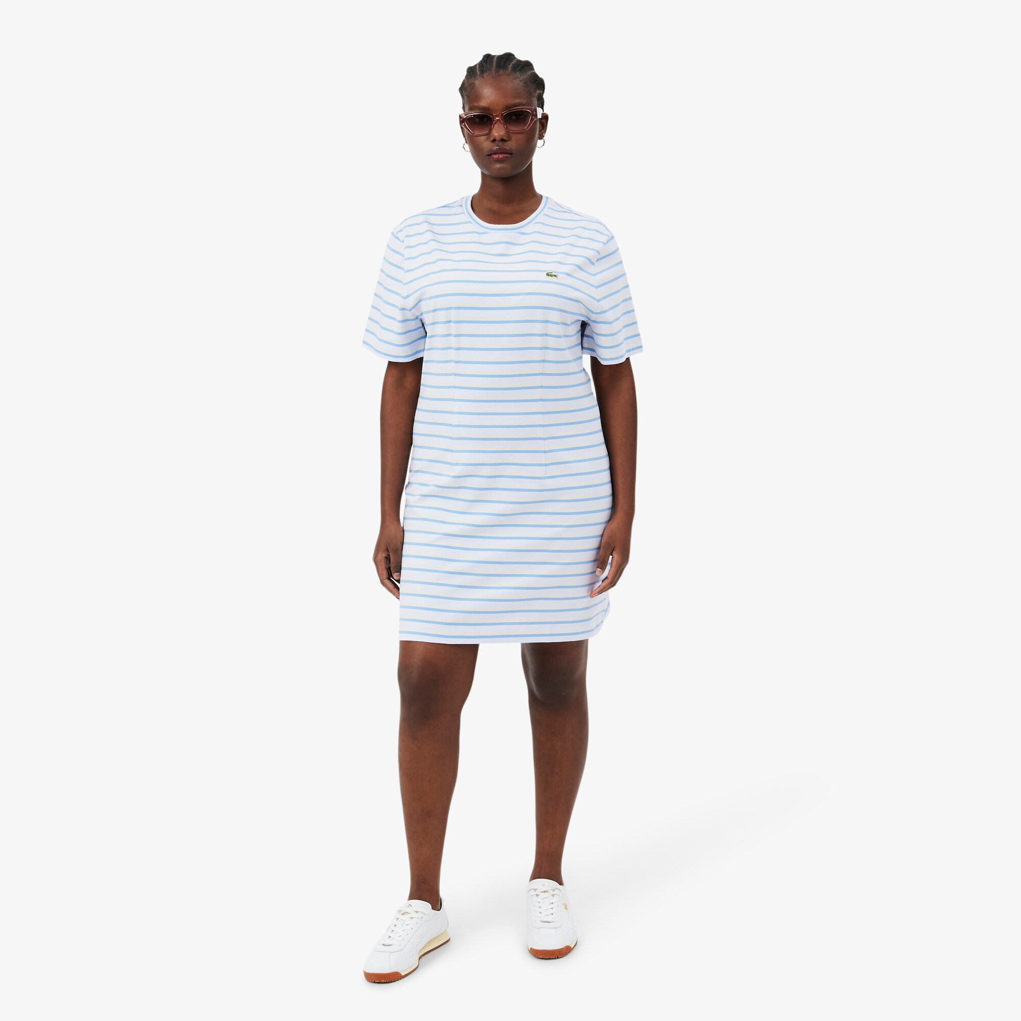 Striped Cotton T-shirt Dress image number 6