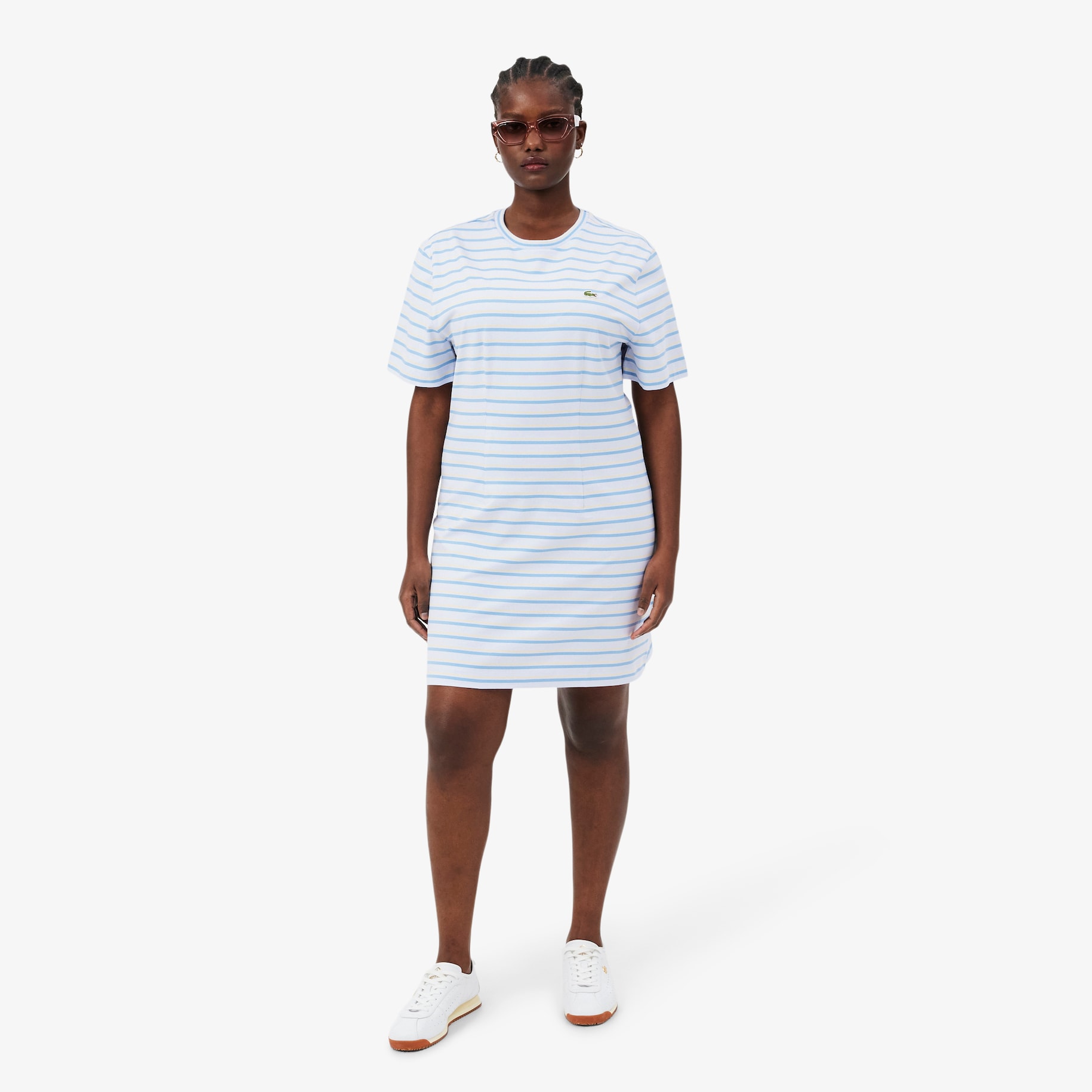Striped Cotton T-shirt Dress image number 6