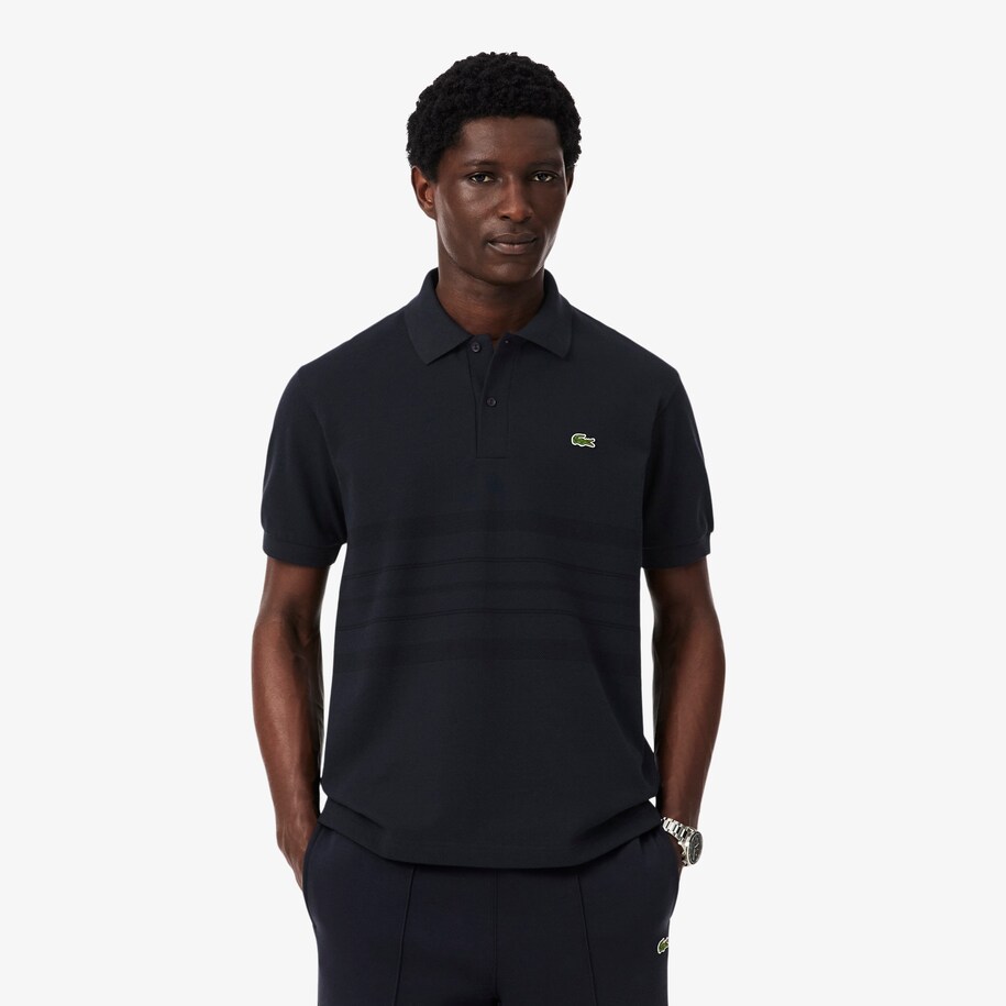 French Made Classic Fit Striped Polo image number 0