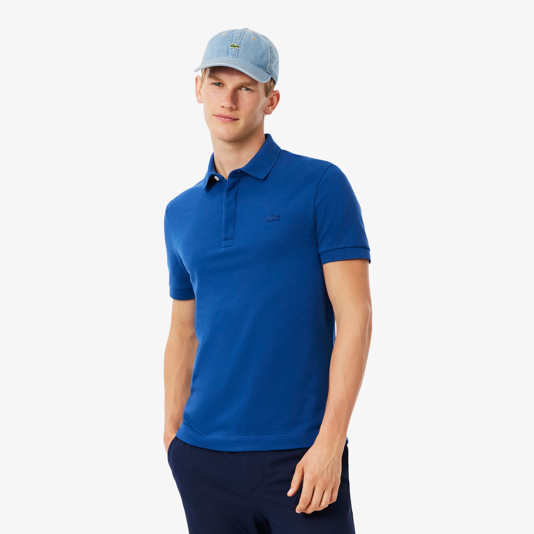 Regular Fit Paris Stretch Piqu&eacute; Polo Shirt image number 0