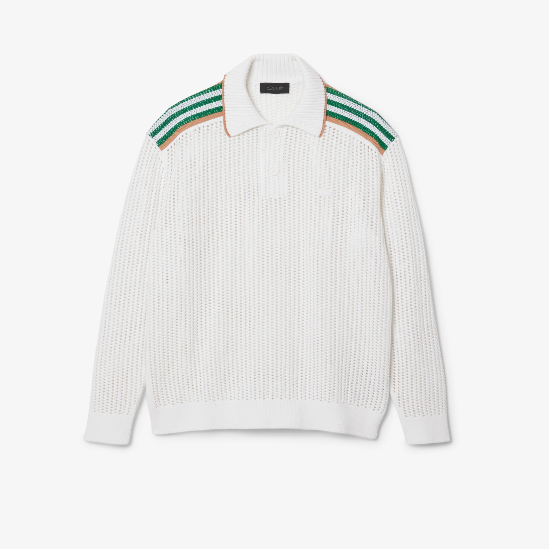 Runway Long Sleeved Knit Polo image number 3