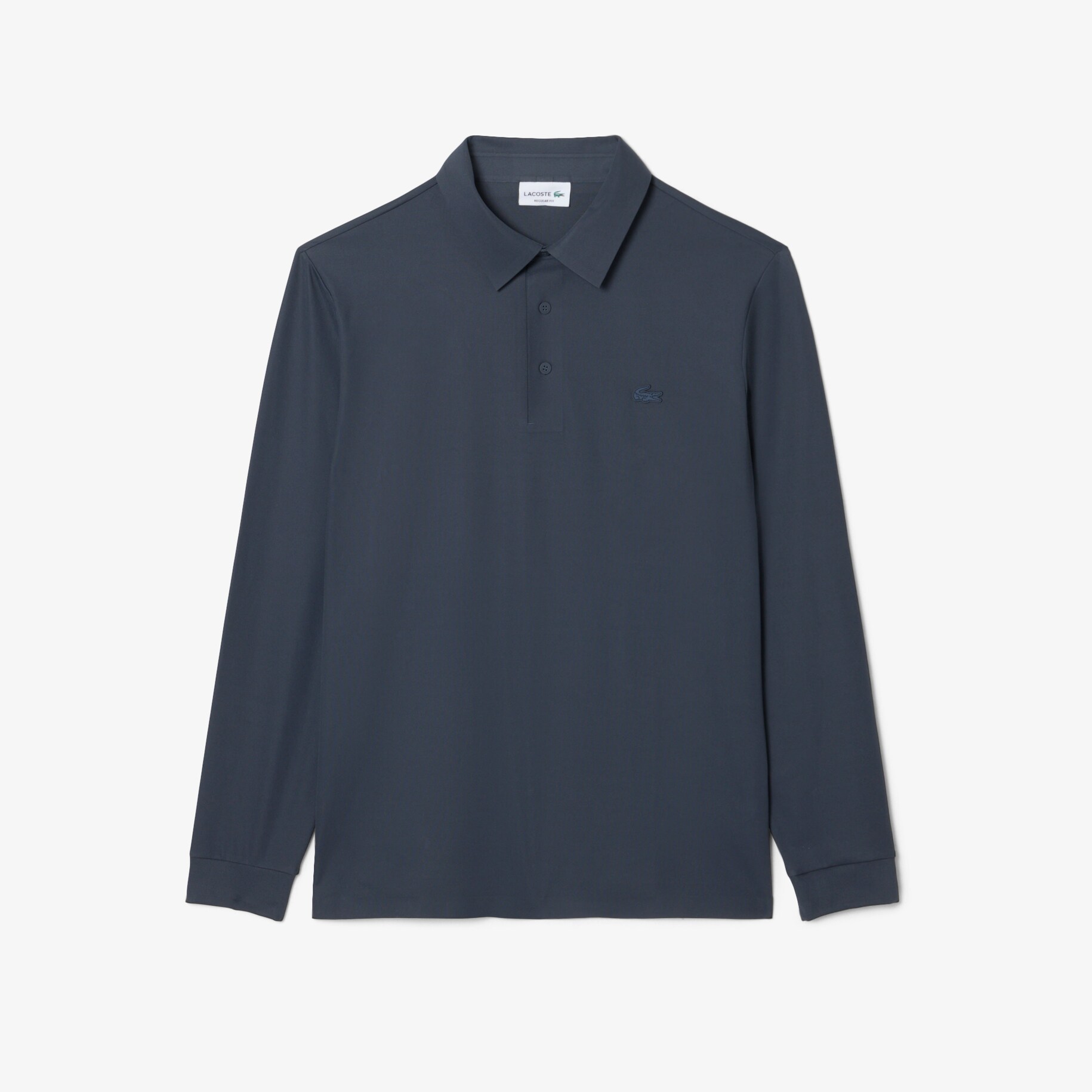 Regular Fit Long Sleeved Commuter Polo Shirt image number 0