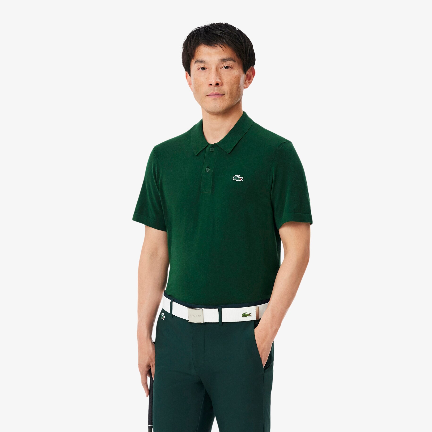 Short Sleeved Polo Collar Golf Sweater image number 0