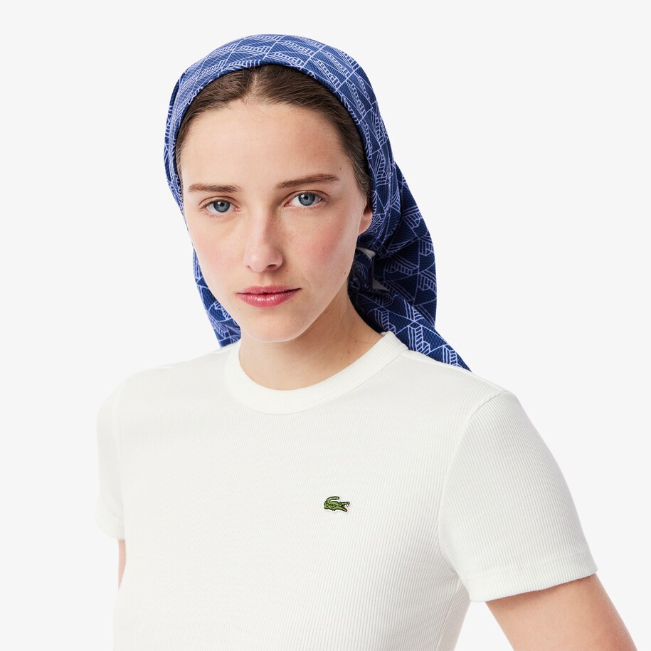 Slim Fit Ribbed Cotton T-shirt image number 1