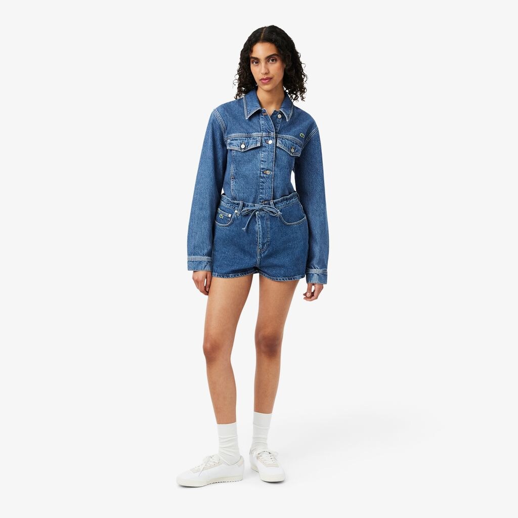 Cotton Denim Shorts image number 0