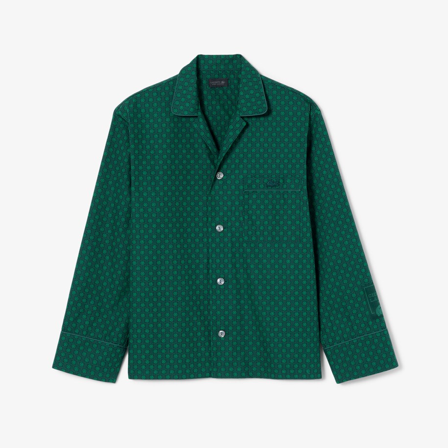 Runway Print Pajama Shirt image number 3