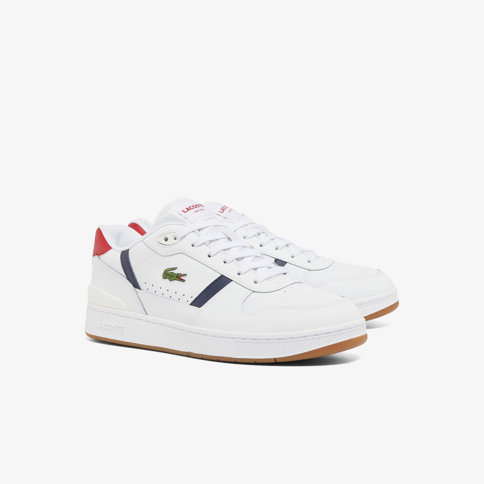 Men's T-Clip Set Leather Sneakers image number 1