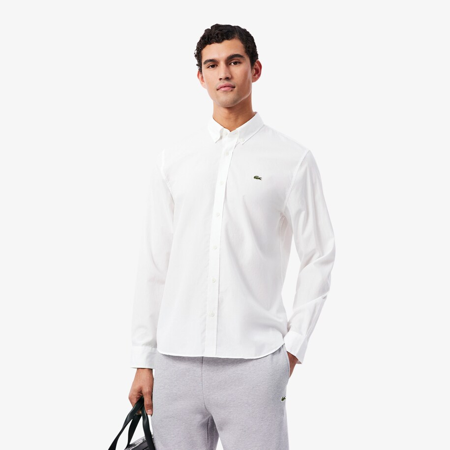 Regular Fit Stretch Poplin Shirt image number 0