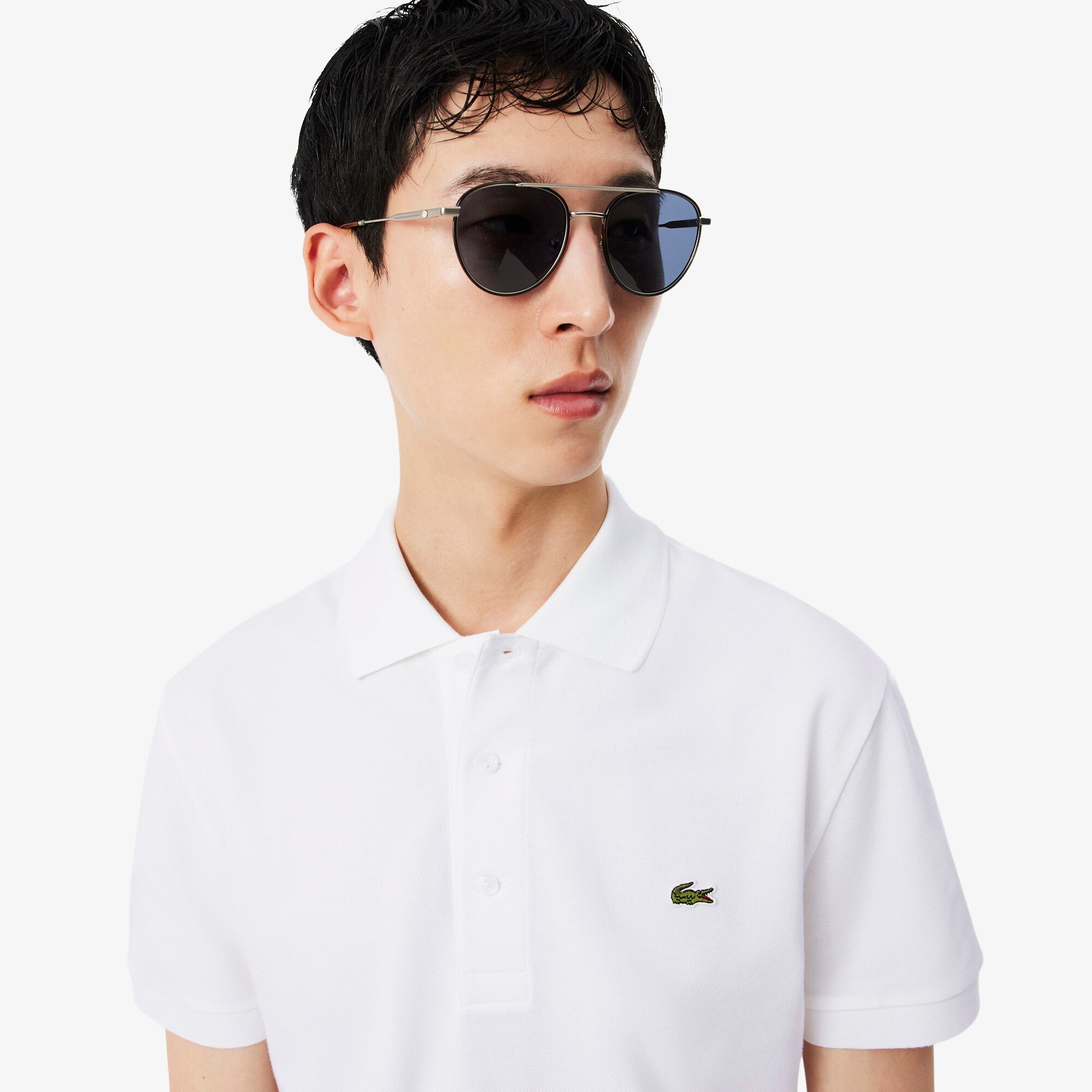 Slim Fit Stretch Petit Piqu&eacute; Polo Shirt image number 1