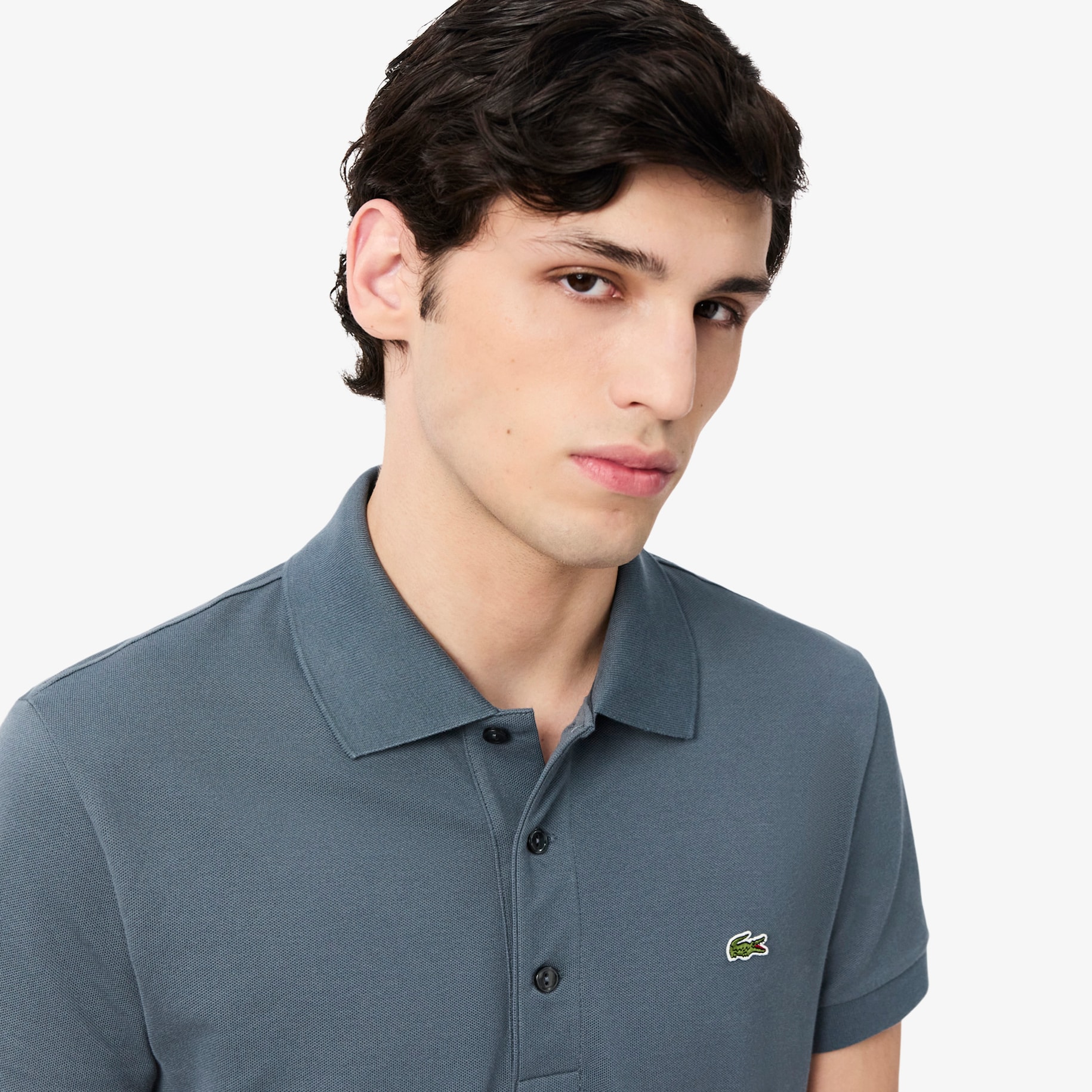 Slim Fit Stretch Mini Piqu&eacute; Polo Shirt image number 1
