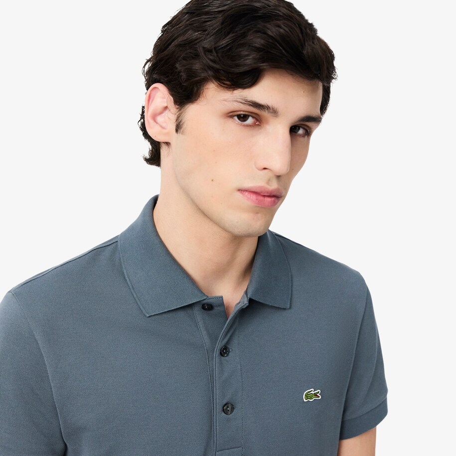 Slim Fit Stretch Mini Piqu&eacute; Polo Shirt image number 1