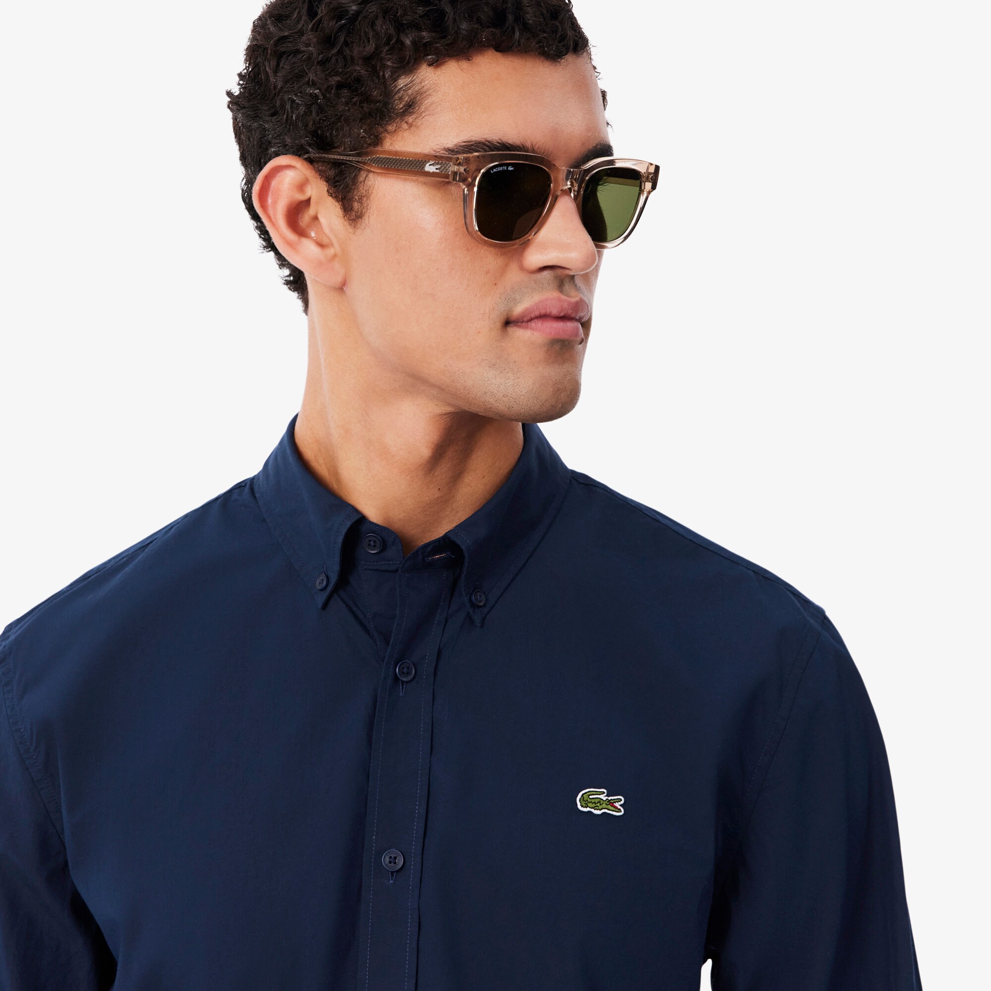 Regular Fit Stretch Poplin Shirt image number 1