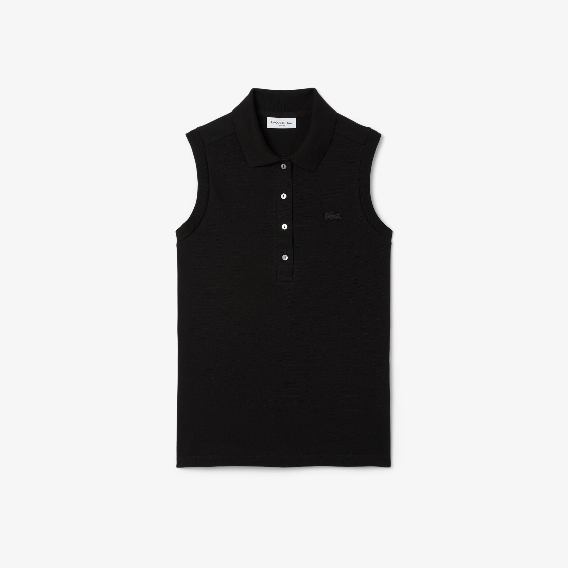 Slim Fit L.12.D Sleeveless Stretch Polo Shirt image number 3