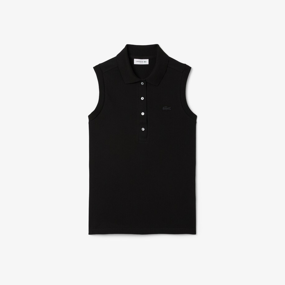 Slim Fit L.12.D Sleeveless Stretch Polo Shirt image number 3