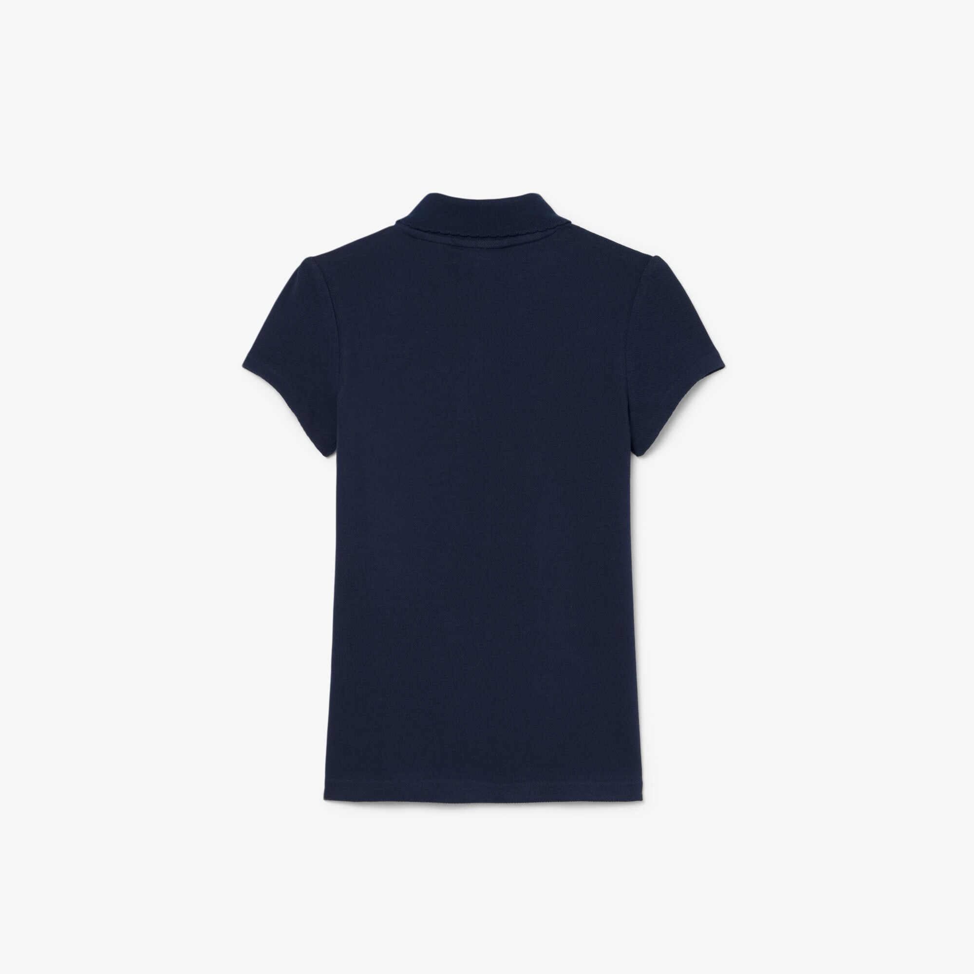Scalloped Collar Piqu&eacute; Polo Shirt image number 4