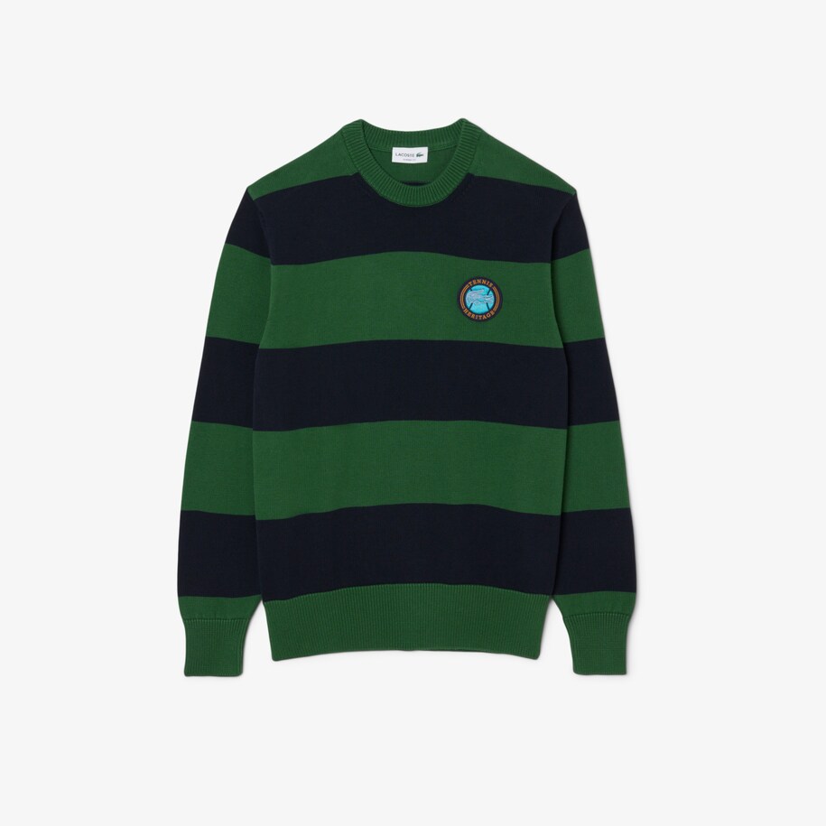 Striped Cotton Jersey Sweater image number 3