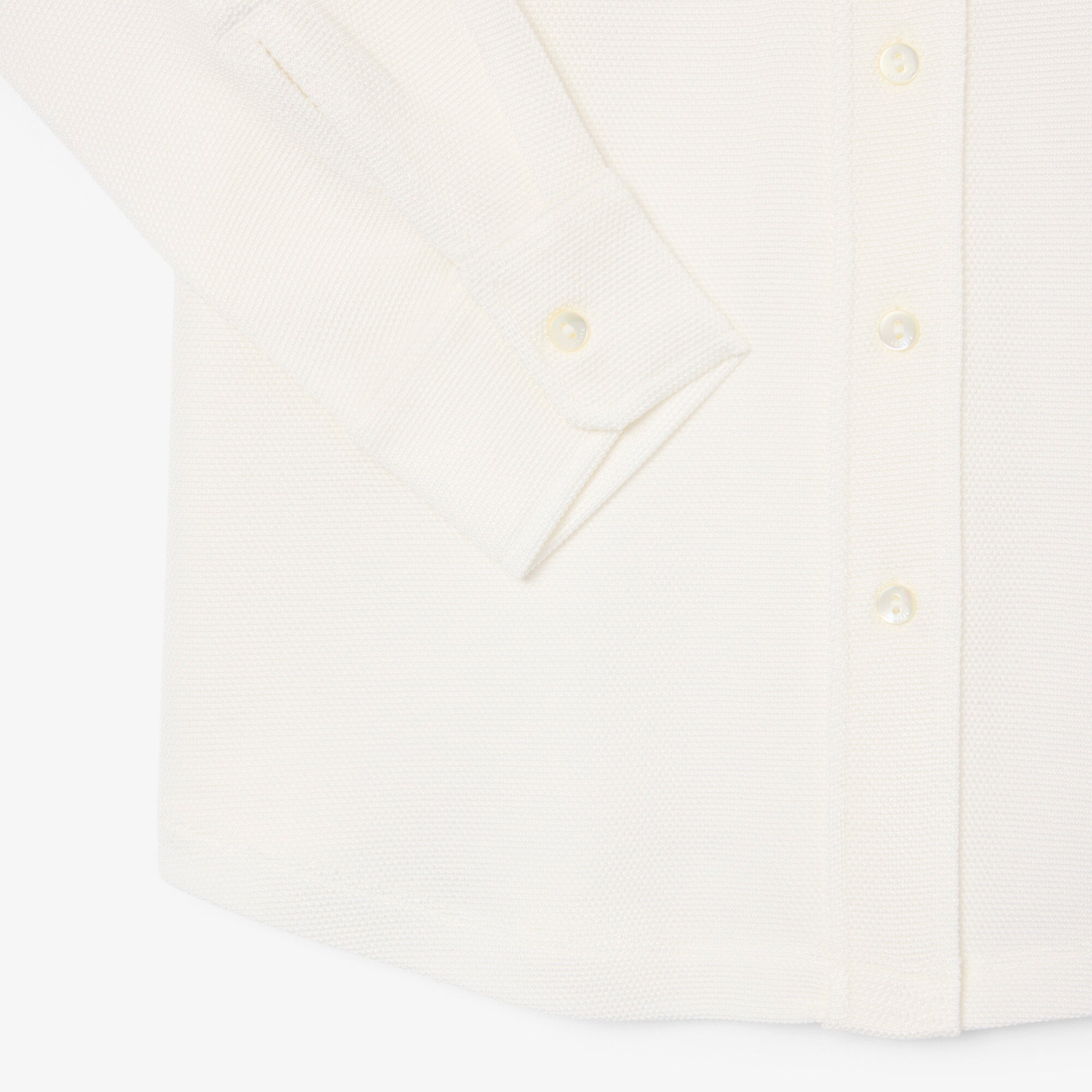 Slim Fit Long Sleeved Piqu&eacute; Polo Shirt image number 6