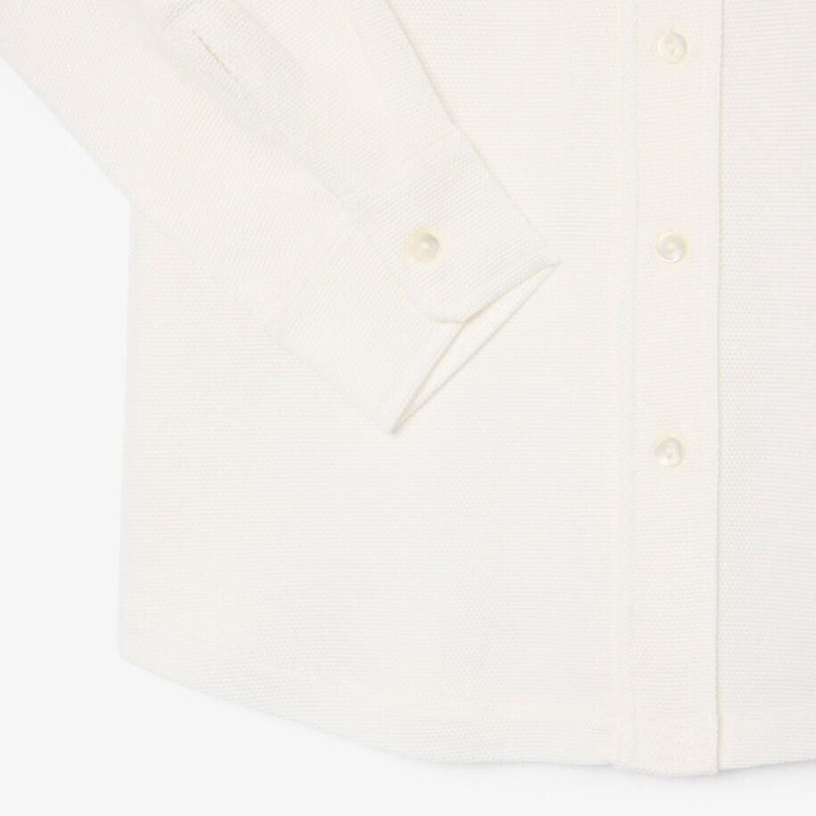 Slim Fit Long Sleeved Piqu&eacute; Polo Shirt image number 6