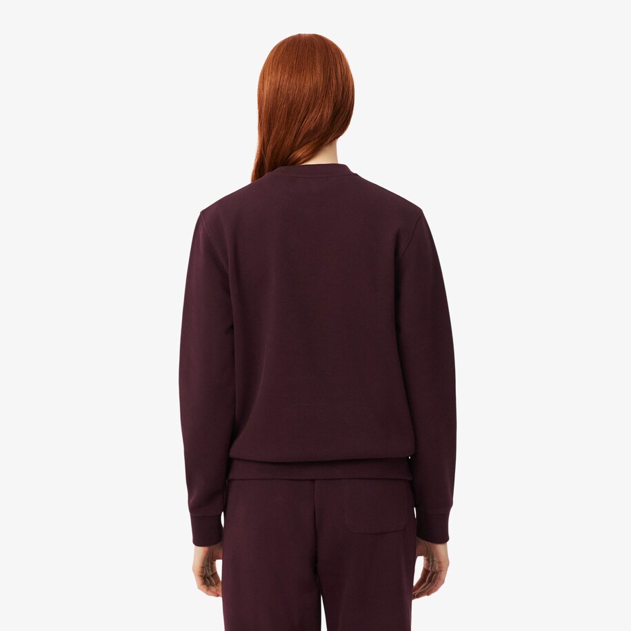 Relaxed Fit Piqu&eacute; Crew Neck Sweatshirt image number 2