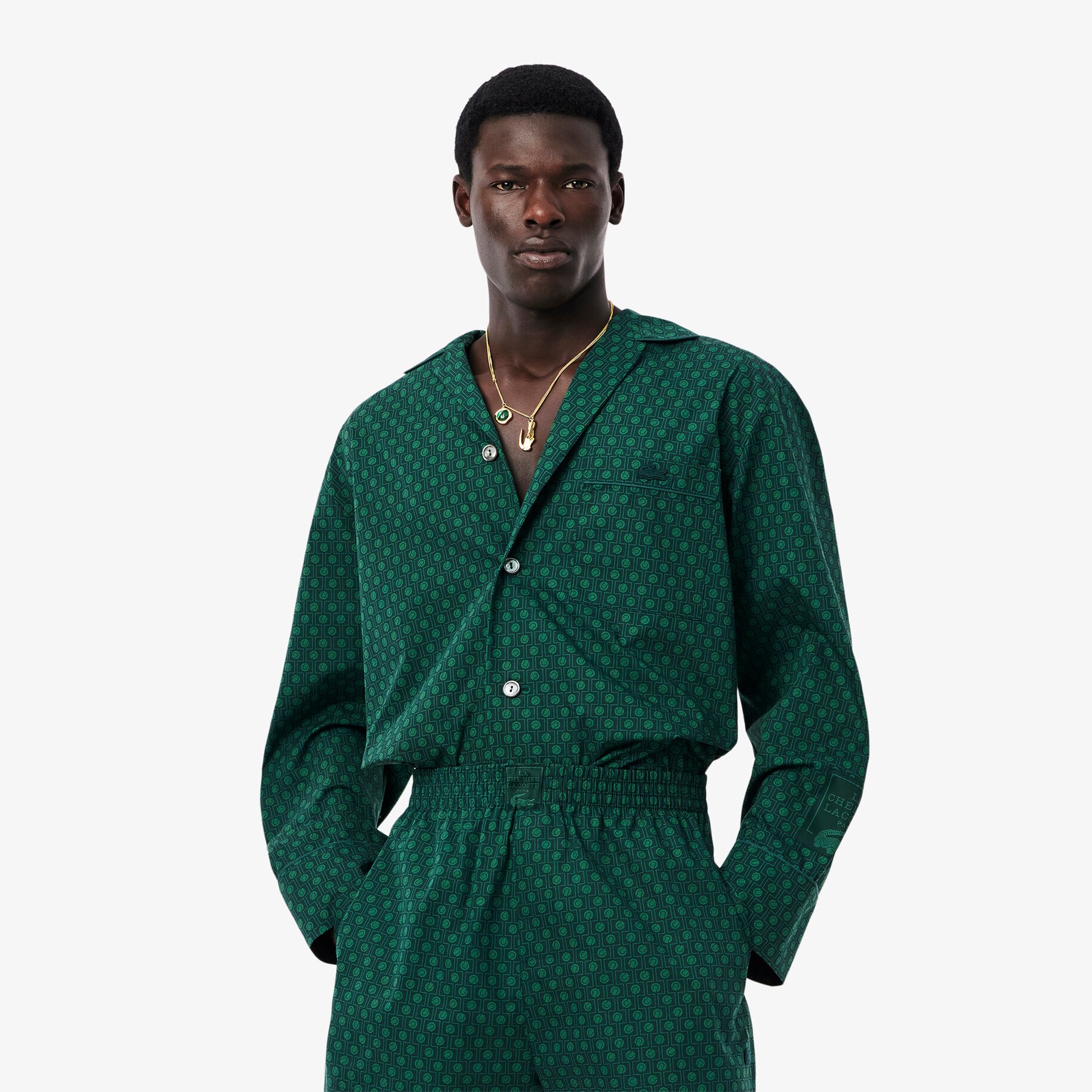 Runway Print Pajama Shirt image number 0