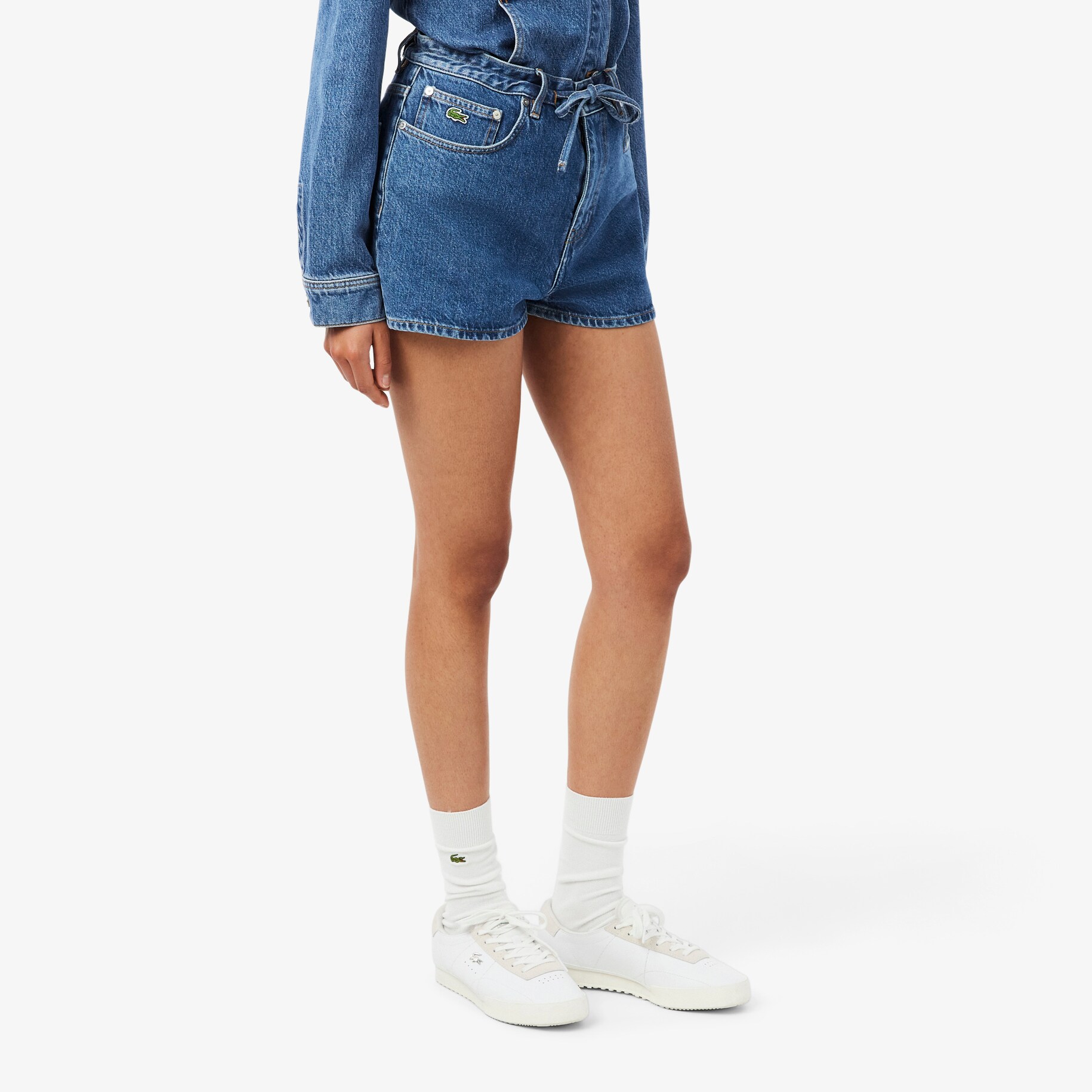 Cotton Denim Shorts image number 1