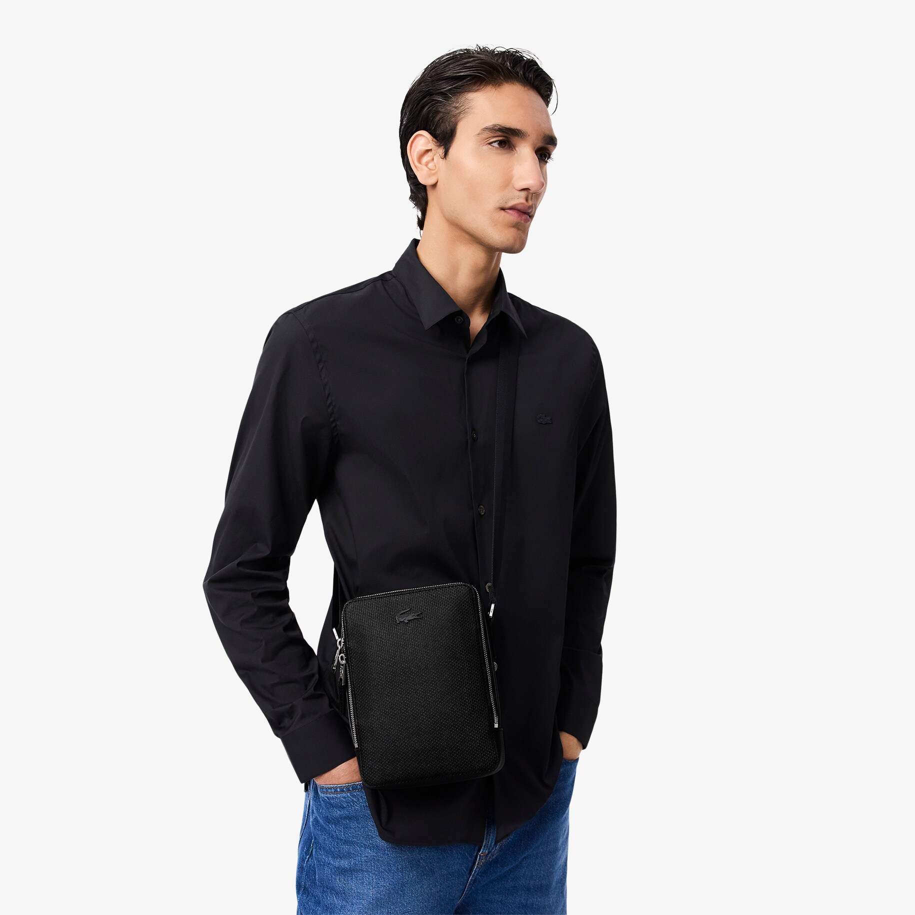 Chantaco Piqu&eacute; Leather Shoulder Bag image number 6