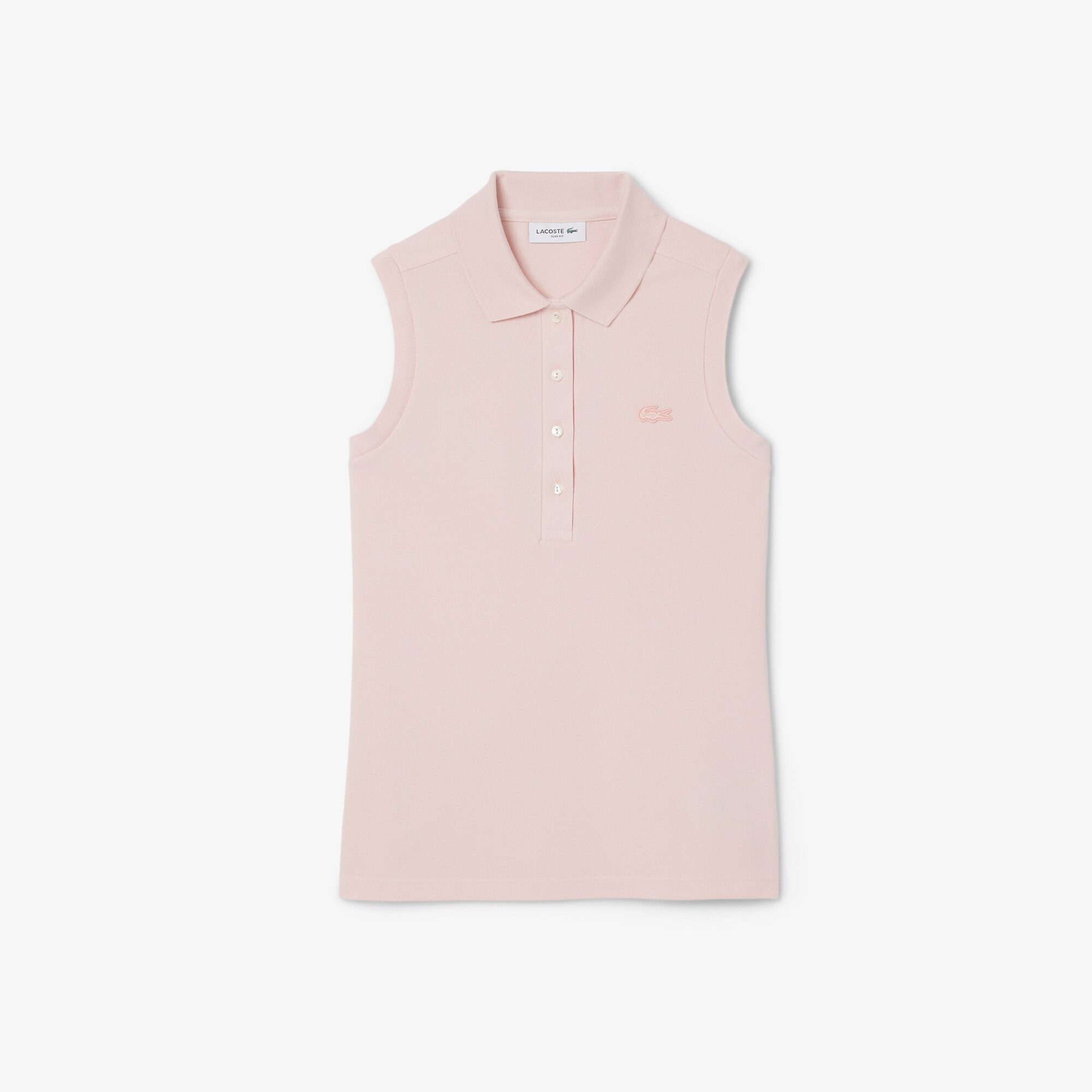 Slim Fit L.12.D Sleeveless Stretch Polo Shirt image number 3