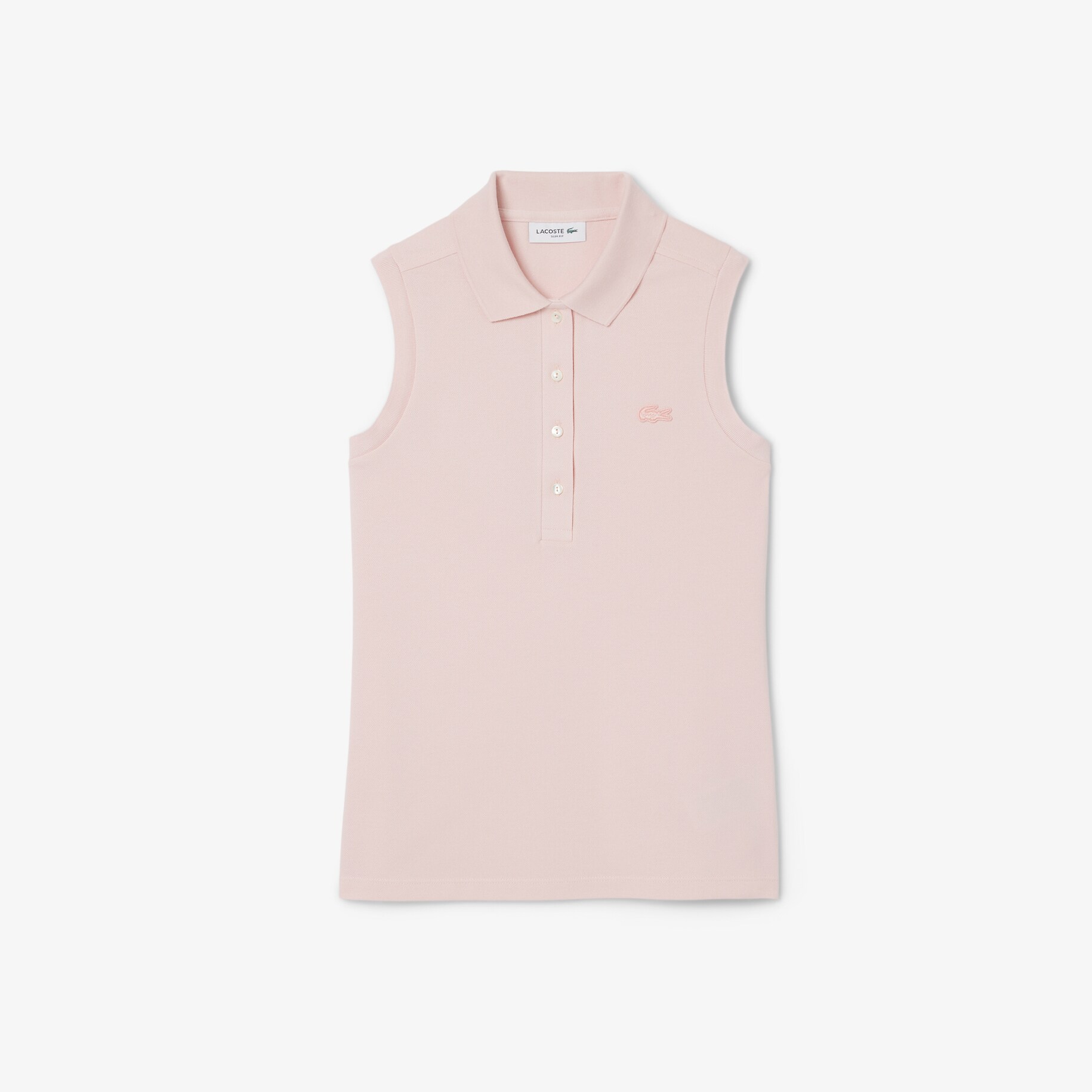 Slim Fit L.12.D Sleeveless Stretch Polo Shirt image number 3