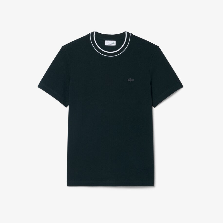 Stretch Piqu&eacute; Stripe Collar T-shirt image number 3