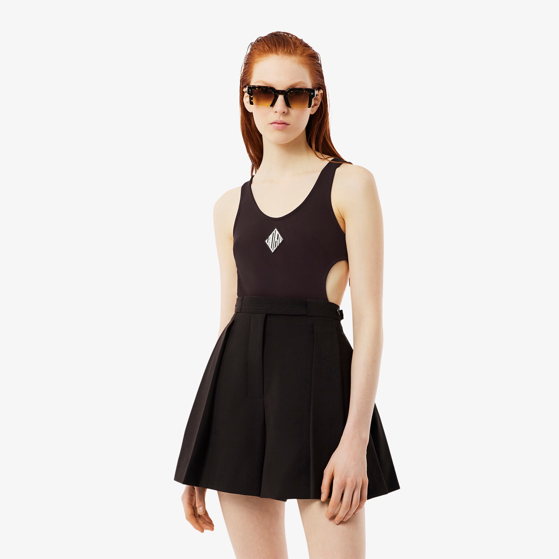 Runway Badge Satin Tank image number 0