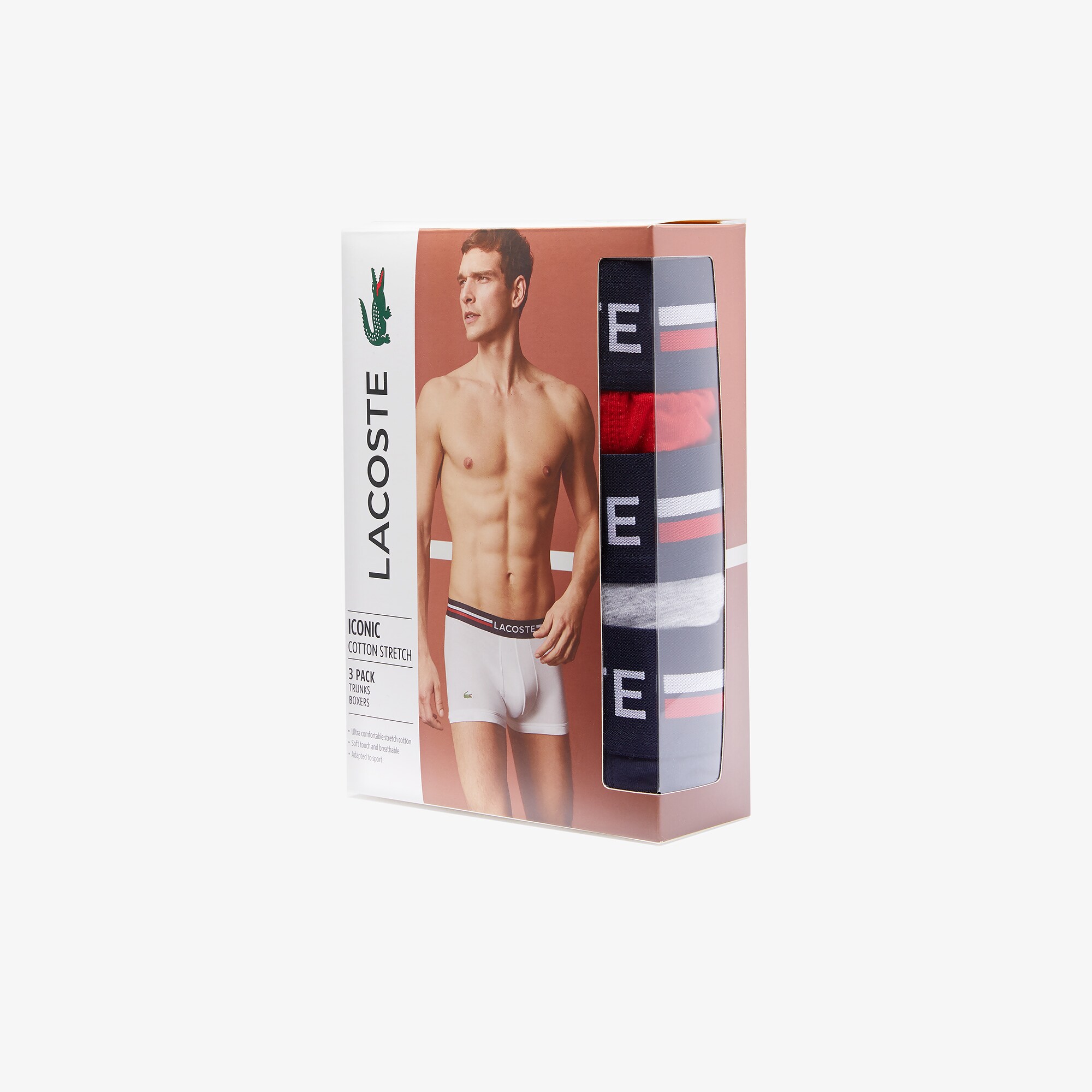 Pack Of 3 Iconic Trunks With Three-Tone Waistband image number 5